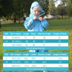QIAN 2-9 Years Old Fashionable Waterproof Jumpsuit Raincoat Hooded Cartoon Kids One-Piece Rain Coat Tour Children Rain Gear Suit color: Pink|Blue|Yellow  New Arrivals 2020 Fight Coronavirus