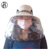 FS 2020 Big Brim Protective Cap Anti Pollen Saliva Face Cover Bucket Hat Adjustable Women Men Eye Protection Caps color: Adjustable Beige|Adjustable Black|Adjustable Wine Red|Big Black|Big Camouglage  New Arrivals 2020 Fight Coronavirus