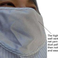 High Quality ESD Spray Painting Protective Pharmaceutical Food Factory Hat Head Safety Helmet Work Cleanroom Dustproof Shawl Hat color: Pink|Blue|White|Yellow  New Arrivals 2020