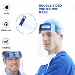 Professional Clear Full-Face Shield Protection Transparent Protective Safety color: transparent  New Arrivals 2020 Fight Coronavirus