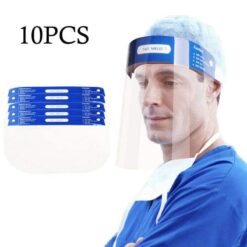 Professional Clear Full-Face Shield Protection Transparent Protective Safety color: transparent  New Arrivals 2020 Fight Coronavirus
