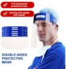 Professional Clear Full-Face Shield Protection Transparent Protective Safety color: transparent  New Arrivals 2020 Fight Coronavirus
