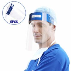 Professional Clear Full-Face Shield Protection Transparent Protective Safety color: transparent  New Arrivals 2020 Fight Coronavirus