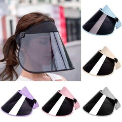 Summer Sun Protection Ultraviolet Polarized Sun Visor Hats For Women Outdoor Travel Fishing Biking Cover Face Sun Hat Female Cap color: beige|Pink|Purple|Sky Blue|Gray with 2 Filters|Black  New Arrivals 2020 Fight Coronavirus