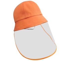 Child Casual Solid Anti-spitting Hat Dustproof Cover Cap Bucket Hat peaked cap Hat For Kid Isolate germs Защитный колпачок#2 color: Orange|Red|Yellow  New Arrivals 2020 Fight Coronavirus