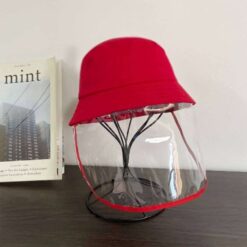 Child Casual Solid Anti-spitting Hat Dustproof Cover Cap Bucket Hat peaked cap Hat For Kid Isolate germs Защитный колпачок#2 color: Orange|Red|Yellow  New Arrivals 2020 Fight Coronavirus