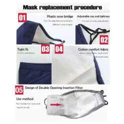 Washable Face Mask with Filter color: 1 Mask (No Filters)|Black with 2 Filters|Blue with 2 Filters|Gray with 2 Filters|Pink with 2 Filters|Purple with 2 Filters|Red with 2 Filters|10 Kid Filters|10 Filters  New Arrivals 2020 Fight Coronavirus Face Masks Best Sellers
