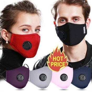 Washable Face Mask with Filter color: 1 Mask (No Filters)|Black with 2 Filters|Blue with 2 Filters|Gray with 2 Filters|Pink with 2 Filters|Purple with 2 Filters|Red with 2 Filters|10 Kid Filters|10 Filters  New Arrivals 2020 Fight Coronavirus Face Masks Best Sellers