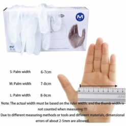 100pcs/Set Protection Gloves Transparent PVC Vinyl Disposable Gloves Dishwashing Latex Rubber Garden Universal For Home Cleaning color: 100pcs  New Arrivals 2020 Fight Coronavirus
