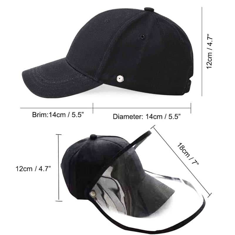 Helmet Anti-Spitting Droplet Adjustable Full Face Covering Cap Protective Cover Shield Adult Kid Outdoor Safety Anti Spray Hats