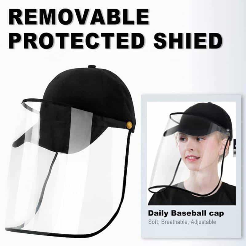 Helmet Anti-Spitting Droplet Adjustable Full Face Covering Cap Protective Cover Shield Adult Kid Outdoor Safety Anti Spray Hats