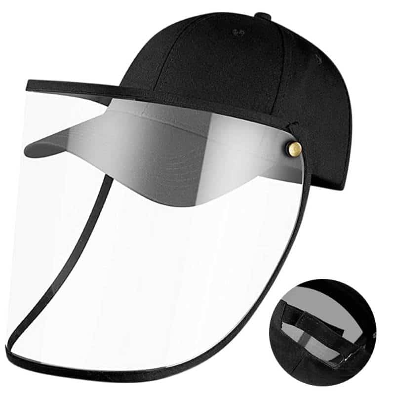 Helmet Anti-Spitting Droplet Adjustable Full Face Covering Cap Protective Cover Shield Adult Kid Outdoor Safety Anti Spray Hats