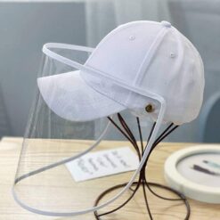 Kids Protective Hat Transparent Anti-saliva Removable Outdoor Baseball Cap For Children Dust Cover Full Face Anti Droplet Hat color: Black|Blue|White|Yellow  New Arrivals 2020 Fight Coronavirus
