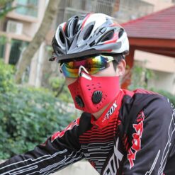 Vervuiling Masker Volwassen Anti Pm 2.5 Pollen Stofmasker Wasbare Anti-Fog Anti Stofmasker Actieve Kool Filter Met 2 Filters color: Red|Gray with 2 Filters|Black|Blue|Green  New Arrivals 2020 Fight Coronavirus
