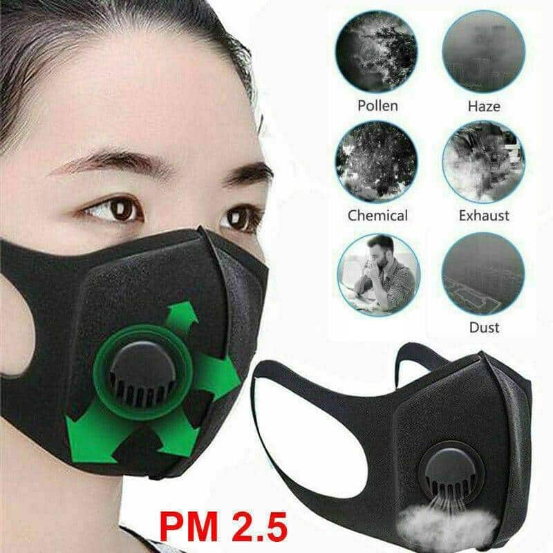 Anti Droplet Dust-proof Washable Adjustable Face Cover Mouth Muffle Anti Dust W/ Breather Valve Reusable Breathable Made  New Arrivals 2020 Fight Coronavirus