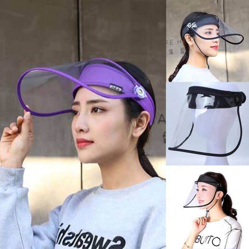 Protective Cap Breathable Unisex Transparent Protection Cap Gorras Hombre Top Empty Hat Hats Sun B4F2