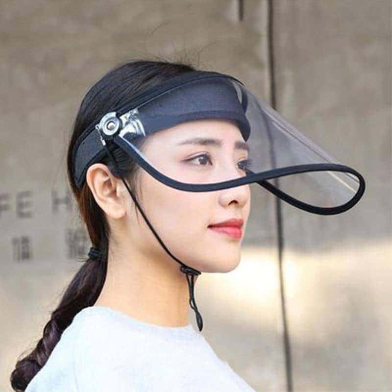 Protective Cap Breathable Unisex Transparent Protection Cap Gorras Hombre Top Empty Hat Hats Sun B4F2