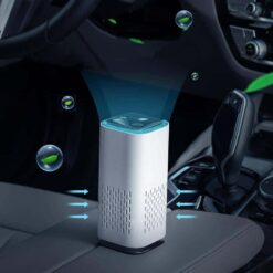 Portable Anion Air Purifier USB Air Cleaner With Night Light Activated Carbon Filter Clear Odor Deodorizer Absorb Dust For Home color: Black|Green|White  New Arrivals 2020 Fight Coronavirus Best Sellers
