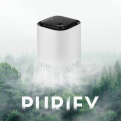 Portable Anion Air Purifier USB Air Cleaner With Night Light Activated Carbon Filter Clear Odor Deodorizer Absorb Dust For Home color: Black|Green|White  New Arrivals 2020 Fight Coronavirus Best Sellers
