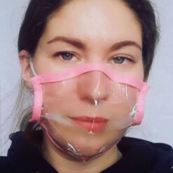 Reusable With Clear Window Unisex Adult Breathable Reuse Anime Funny Transparent expression masks Cosplay Costume Accessories color: Light blue|Pink|Gray with 2 Filters|Black|Blue|White  New Arrivals 2020 Fight Coronavirus Face Masks Best Sellers