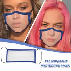 Reusable With Clear Window Unisex Adult Breathable Reuse Anime Funny Transparent expression masks Cosplay Costume Accessories color: Light blue|Pink|Gray with 2 Filters|Black|Blue|White  New Arrivals 2020 Fight Coronavirus Face Masks Best Sellers