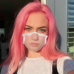 Reusable With Clear Window Unisex Adult Breathable Reuse Anime Funny Transparent expression masks Cosplay Costume Accessories color: Light blue|Pink|Gray with 2 Filters|Black|Blue|White  New Arrivals 2020 Fight Coronavirus Face Masks Best Sellers