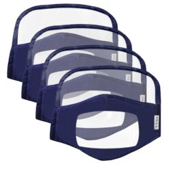 4Pcs Masque Adult Face Mask with Eyes Screen Mask With Clear Window Visible Dustproof Mascarillas Cosplay Mask color: A|B|C|D|E  New Arrivals 2020 Face Masks