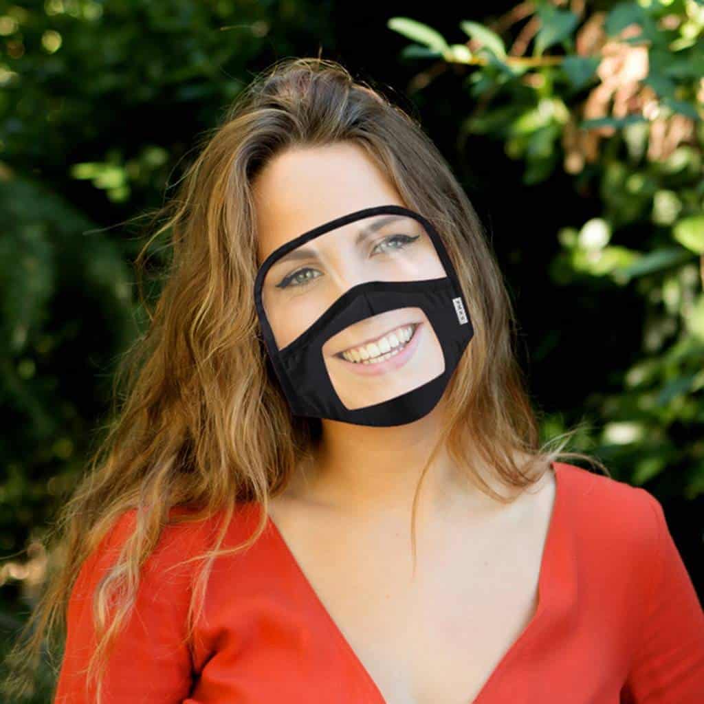 4Pcs Masque Adult Face Mask with Eyes Screen Mask With Clear Window Visible Dustproof Mascarillas Cosplay Mask