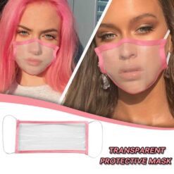 Trasnparent Face Mask For Adults color: Light blue|Pink|Gray with 2 Filters|Black|Blue|White  New Arrivals 2020 Fight Coronavirus Face Masks Best Sellers Clearance