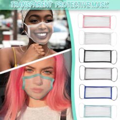 Trasnparent Face Mask For Adults color: Light blue|Pink|Gray with 2 Filters|Black|Blue|White  New Arrivals 2020 Fight Coronavirus Face Masks Best Sellers Clearance