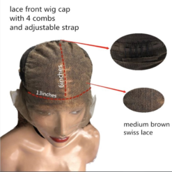 KUNGANG 13*6 Natural Straight Lace Front Human Hair Wigs With Baby Hair 250 Density Medium Ratio Non-Remy Wig color: 13x6 lace front wig  Wig Human Hair NEW Uncategorized