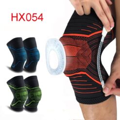 1 pcs Knee Patella Protector Brace Silicone Spring Knee Pad Basketball Running Compression Knee Sleeve Support Sports Kneepads color: HX045 black|HX045 gray|HX051 black|HX051 blue|HX051 gray|HX054 blue|HX054 green|HX054 orange|HX082 black|New black|New orange|Gray with 2 Filters|Black|Blue  New Arrivals As Seen On TV Best Sellers Clearance