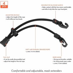 Mask Extender Anti-tightening Ear Protector Holder Mask Ear Rope Extenders Adjustment Buckle Black color: 1Pc Style A|1Pc Style B|2pcs Style A Style B|4Pcs Style A|4Pcs Style B|Style A Style B  New Arrivals Uncategorized Coronavirus Protective Gear Best Sellers Clearance