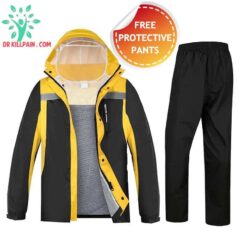 Rain Jacket with Face Shield + FREE Waterproof Pants color: 01|02|03|04|05|06|07|08|09|10|11|12  New Arrivals Coronavirus Protective Gear Jackets with Face Mask
