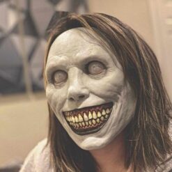 Creepy Halloween Masks Smiling Demons The Evil Cosplay Props Mouth Caps Washable Scary Party Cosplay Props Mascarillas color: White  New Arrivals Uncategorized