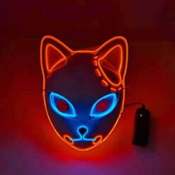 Anime Demon Slayer Kimetsu No Yaiba LED Mask Cosplay Props Sabito Kamado Tanjirou Makomo Halloween Party Light Masks For Adult color: LED 01|LED 02|LED 03|No LED 01|No LED 02|No LED 03  New Arrivals Uncategorized Face Masks