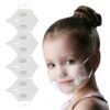 Transparent Mouth Masks For Kids 4pcs Transparent Mask Halloween Cosplay Christmas Masks For Face masque enfant lavable маска color: 1pc|4pc  New Arrivals Coronavirus Protective Gear Face Masks Safest Face Masks For Kids Best Back to School Face Masks For Kids
