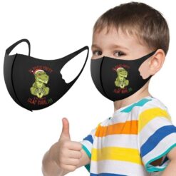 Christmas Cartoon Dinosaur Reusable Face Mask Child Masks For Protection Children Washable Face Mask For Kids Boy Halloween color: A|B|C|D|E  New Arrivals Protection Against COVID-19 Safest Face Masks For Kids Best Back to School Face Masks For Kids Best Sellers