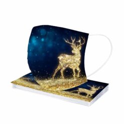 Christmas Deer Disposable Mask Face Mask Adult Halloween Mouth Mask Cute Disposable Masks Woman Mascarillas Desechables Mujer color: A|B|C|D|E  Face Masks For Adults New Arrivals Protection Against COVID-19