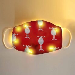 Christmas Lights Glowing Washable Face Mask Cartoons Covers Fashion Mouths Led Mouth Masks Halloween Cosplay Navidad Mascara color: A|B|C|D|G  Face Masks For Adults New Arrivals Protection Against COVID-19 Face Masks Best Sellers