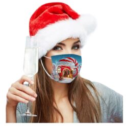 Christmas Mask Disposable Face Mask Adult 10pc Halloween Anime Mask For Face Women’s Printed Masks Fabric Cover Mascara Facial color: A|B|C|D  Face Masks For Adults New Arrivals Protection Against COVID-19 Face Masks