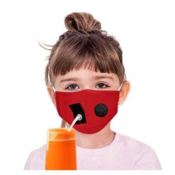 Day Care And Kinder-KKGarden. Wholesale Masks Kids Boys Girl Dustproof Drinking Breather Face Mask Hole Straw Halloween Cosplay Mondkapjes Wasbaar Mascarillas color: Hot Pink|Navy Blue|Red|Gray with 2 Filters|Black|Blue  New Arrivals Protection Against COVID-19 Safest Face Masks For Kids Best Back to School Face Masks For Kids Best Sellers