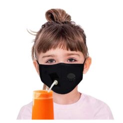 Day Care And Kinder-KKGarden. Wholesale Masks Kids Boys Girl Dustproof Drinking Breather Face Mask Hole Straw Halloween Cosplay Mondkapjes Wasbaar Mascarillas color: Hot Pink|Navy Blue|Red|Gray with 2 Filters|Black|Blue  New Arrivals Protection Against COVID-19 Safest Face Masks For Kids Best Back to School Face Masks For Kids Best Sellers