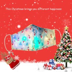 Navidad Christmas Lights Glowing Washable Face Mask Cartoons Covers Fashion Mouths Led Mouth Masks Halloween Cosplay Mascara color: A|B|C|D|E|F|G  Face Masks For Adults New Arrivals Protection Against COVID-19 Face Masks Best Sellers
