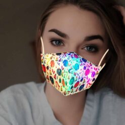 Navidad Christmas Lights Glowing Washable Face Mask Cartoons Covers Fashion Mouths Led Mouth Masks Halloween Cosplay Mascara color: A|B|C|D|E|F|G  Face Masks For Adults New Arrivals Protection Against COVID-19 Face Masks Best Sellers