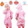 Waterproof Jumpsuit For Kids (2-9 Years) color: Pink|Blue|Yellow  New Arrivals Protection Against COVID-19 Jackets with Face Mask Face Masks & Face Shields Safest Face Masks For Kids Best Back to School Face Masks For Kids Protective Suits & Clothing Best Sellers