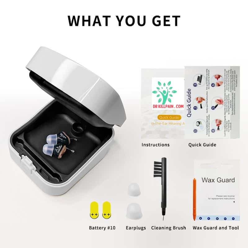 Discrete Wireless Hearing Aids For Hearing Impaired People Battery Duration: 2-4 days  Best Hearing Aids In 2022 New Arrivals Best Sellers