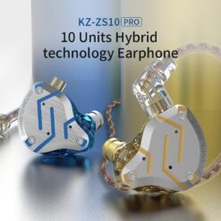 KZ ZS10 Pro Noise Cancelling Earphones 4BA+1DD Hybrid 10 driver Units HIFI Bass Earbuds in ear Monitor Metal Headset color: ZS10 Pro Black Mic|ZS10 Pro Black NoMic|ZS10 Pro Blue Mic|ZS10 Pro Blue No Mic|ZS10 Pro Purple Mic|ZS10Pro Purple NoMic|ZS10ProGlareblueMIc|ZS10ProGlareblueNoMi|ZS10ProGlareGoldMic|ZS10ProGlareGoldNoMi  Best Hearing Aids In 2022 New Arrivals Best Sellers