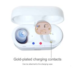 Rechargeable Hearing Aids V30 Intelligent Audifonos Mini Inner Ear for Elderly Sound Amplifier for Deafness with Charging Case color: V30-Blue|V30-Pair|V30-Red  Best Hearing Aids In 2022 New Arrivals Best Sellers