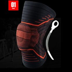 1 pcs Knee Patella Protector Brace Silicone Spring Knee Pad Basketball Running Compression Knee Sleeve Support Sports Kneepads color: HX045 black|HX045 gray|HX051 black|HX051 blue|HX051 gray|HX054 blue|HX054 green|HX054 orange|HX082 black|New black|New orange|Gray with 2 Filters|Black|Blue  New Arrivals As Seen On TV Best Sellers Clearance